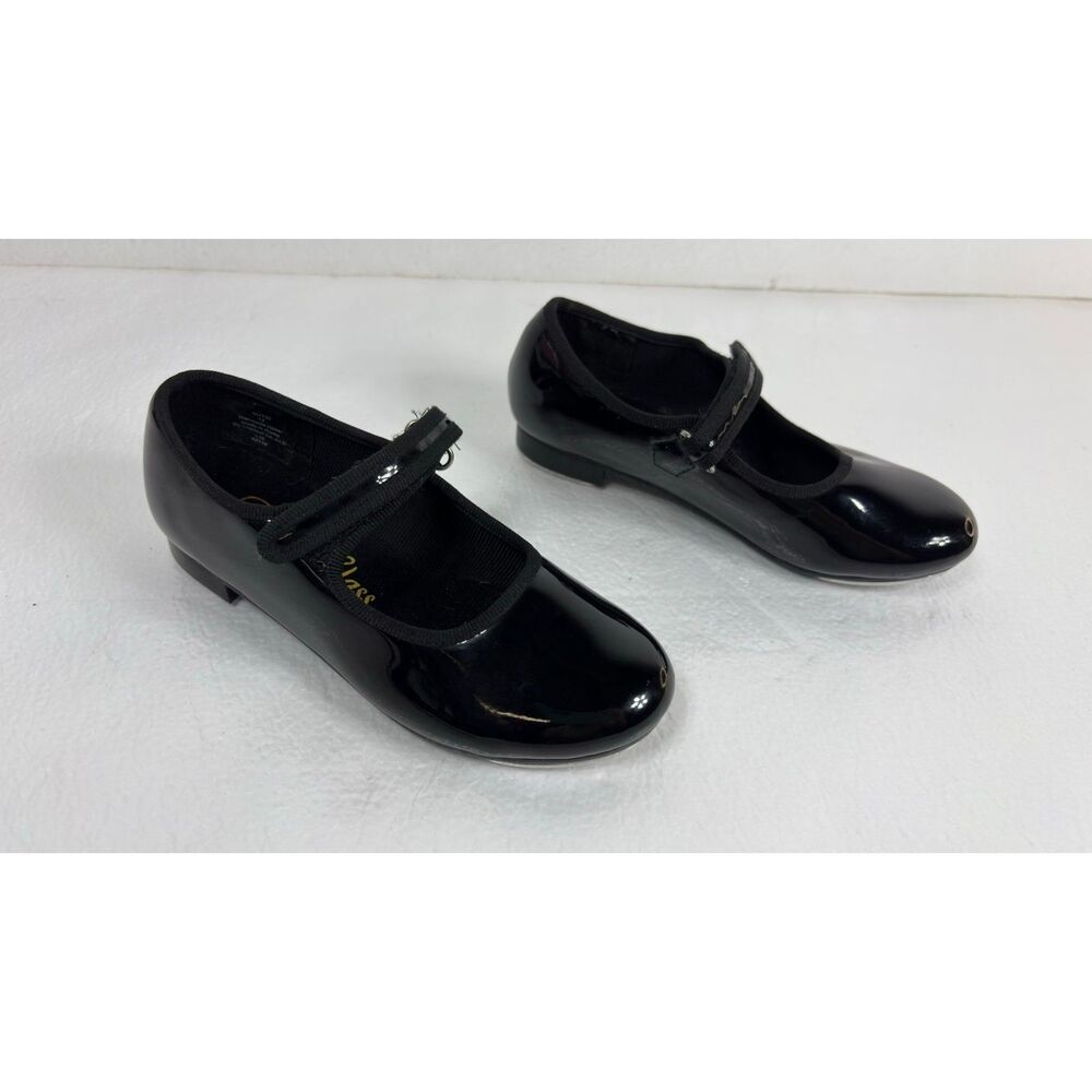 Dance Class Patent Leather Mary Jane Tap Shoes Toddler Size 12 - Picture 2 of 10